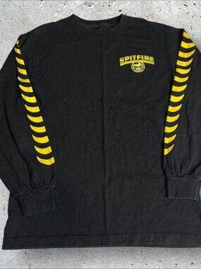 Spitfire Men`s Black Long Sleeve Graphic Shirt‎ Size S